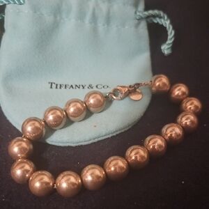 Tiffany & Co. Silver Bead Bracelet Luxurious Design